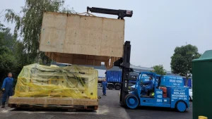Install of a YCT 600 Press offloaded