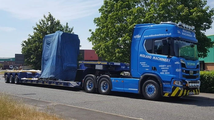 Midland Machinery (Heavy Lift) Ltd, commenced relocation of Presses with uplift and delivery of 3 presses.
