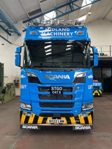 Our latest new addition to our fleet - The V8 R660 A2x2na Scania STGO Tractor. Payload of approx 50ton (STGO 78Ton).