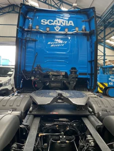 Our latest new addition to our fleet - The V8 R660 A2x2na Scania STGO Tractor.