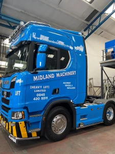 Our latest new addition to our fleet - The V8 R660 A2x2na Scania STGO Tractor. 